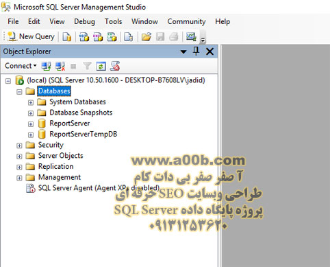 اجرای SQL Server